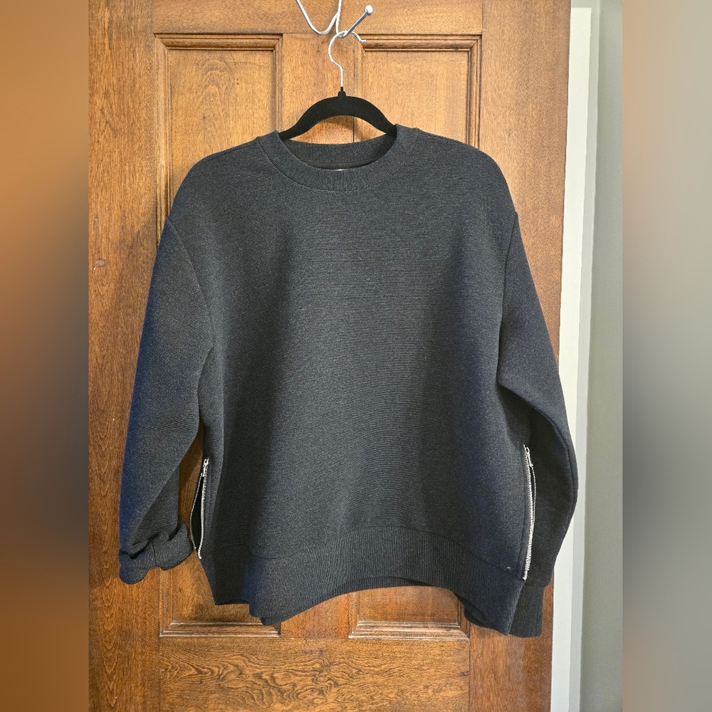 CALIA Sweater with Zipper Details